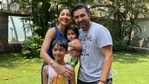 Shilpa Shetty with her family. Shilpa Shetty with her family.