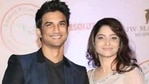 Sushant Singh Rajput and Ankita Lokhande's pcitures featured together in a textbook.
