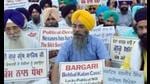 In 2015, police had opened fire in Kotkapura at people protesting over the alleged desecration of the Guru Granth Sahib in Bargari village of Faridkot district. Police had also opened fire at a similar demonstration in Behbal Kalan, also in Faridkot, where two people were killed. A separate probe is underway in that case. (Sameer Sehgal/HT) In 2015, police had opened fire in Kotkapura at people protesting over the alleged desecration of the Guru Granth Sahib in Bargari village of Faridkot district. Police had also opened fire at a similar demonstration in Behbal Kalan, also in Faridkot, where two people were killed. A separate probe is underway in that case. (Sameer Sehgal/HT)