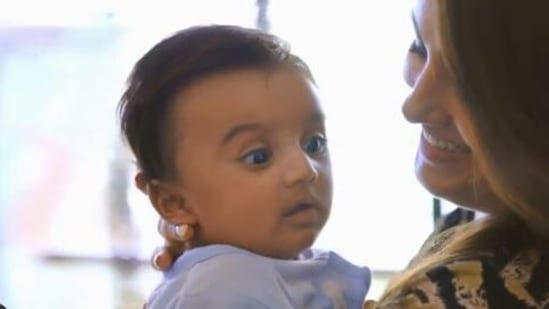 Anita Hassanandani with her son Aarav.