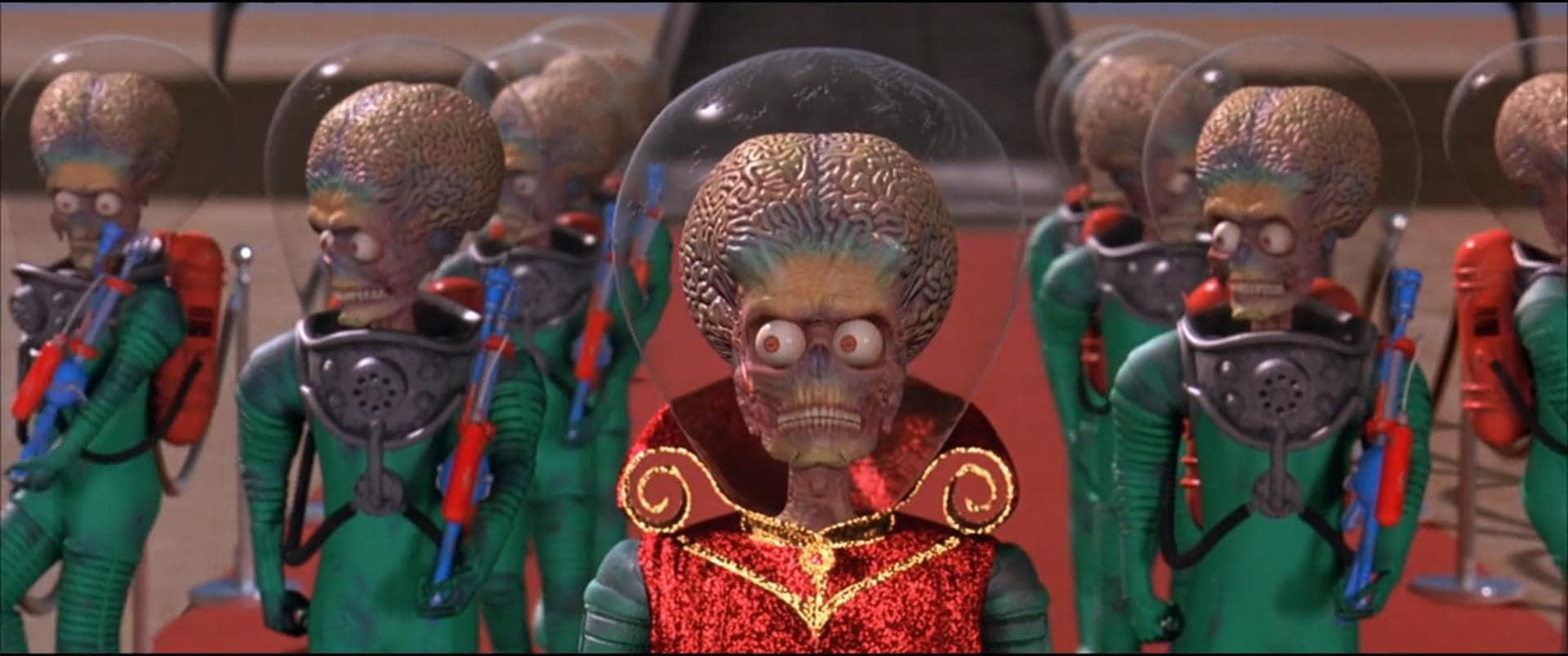 The sinister and silly aliens from Mars Attacks! The sinister and silly aliens from Mars Attacks!