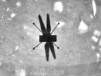 Shadow of Ingenuity on the Martian surface. (AP) Shadow of Ingenuity on the Martian surface. (AP)