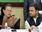 Congress leaders Sonia Gandhi and Rahul Gandhi.