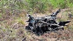 The mangled remains of the jeep that carried the explosive material from Badwel to Kalasapadu.(HT Photo ) The mangled remains of the jeep that carried the explosive material from Badwel to Kalasapadu.(HT Photo )