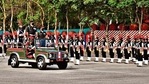 The attestation parade of the first batch of 83 women in military police at the Dronacharya Parade Ground in Bengaluru.(HT Photo ) The attestation parade of the first batch of 83 women in military police at the Dronacharya Parade Ground in Bengaluru.(HT Photo )