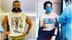 Farhan Akhtar tweeted about it while Gurmeet Choudhary shared a picture on Instagram.(Instagram) Farhan Akhtar tweeted about it while Gurmeet Choudhary shared a picture on Instagram.(Instagram)