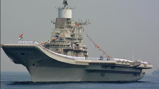 India bought the 44,500-tonne aircraft carrier from Russia under a deal worth $2.33 billion. It joined the naval fleet seven years ago. (AFP PHOTO.)