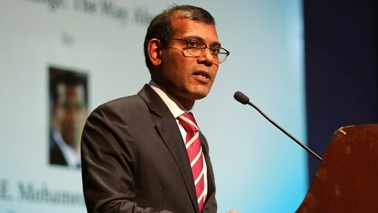 Former Maldives President Mohamed Nasheed.(AP) Former Maldives President Mohamed Nasheed.(AP)
