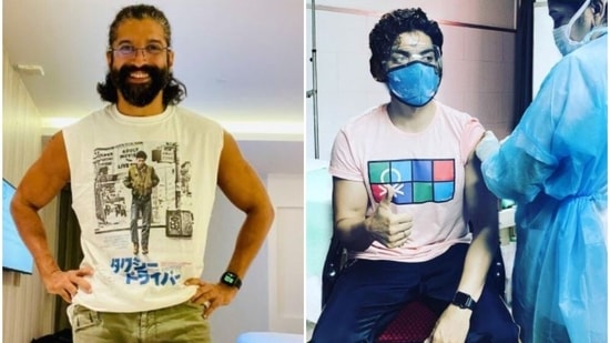 Farhan Akhtar tweeted about it while Gurmeet Choudhary shared a picture on Instagram.(Instagram) Farhan Akhtar tweeted about it while Gurmeet Choudhary shared a picture on Instagram.(Instagram)
