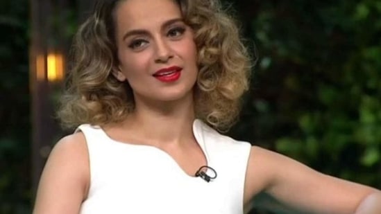 Kangana Ranaut on Koffee With Karan. Kangana Ranaut on Koffee With Karan.