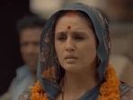 Huma Qureshi in a still from Maharani. Huma Qureshi in a still from Maharani.