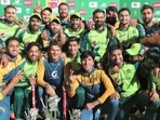 Pakistan Cricket Team (L), former Pakistan all-rounder Abdul Razzaq (R)