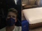 Kiwi all-rounder Jimmy Neesham posted a photo of his hotel room in Auckland, where he'll be in quarantine.(Instagram/Jimmy Neesham) Kiwi all-rounder Jimmy Neesham posted a photo of his hotel room in Auckland, where he'll be in quarantine.(Instagram/Jimmy Neesham)