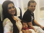 Shweta Tiwari and Abhinav Kohli with their son Reyansh. Shweta Tiwari and Abhinav Kohli with their son Reyansh.