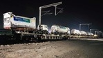 An Oxygen Express carrying six tankers with liquid oxygen leave for Delhi from Rajkot on Saturday.(ANI Photo) An Oxygen Express carrying six tankers with liquid oxygen leave for Delhi from Rajkot on Saturday.(ANI Photo)