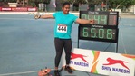 Kamalpreet after setting a new record in the Federation Cup in Patiala(HT Photo) Kamalpreet after setting a new record in the Federation Cup in Patiala(HT Photo)