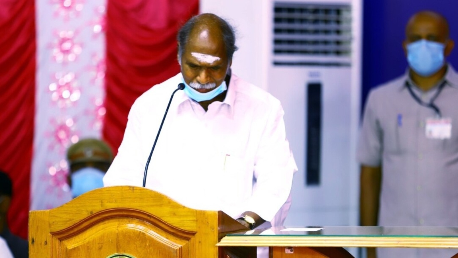 Puducherry CM Rangasamy tests positive for Covid-19; to be treated in