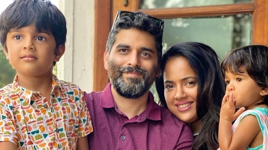 Sameera Reddy and Akshai Varde have two children - Hans and Nyra.