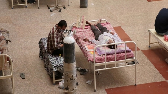 At present, Rajasthan has 1,99,147 active coronavirus cases and the state's Covid-related death toll stands at 5,346. (Photo by Himanshu Vyas/ Hindustan Times) At present, Rajasthan has 1,99,147 active coronavirus cases and the state's Covid-related death toll stands at 5,346. (Photo by Himanshu Vyas/ Hindustan Times)