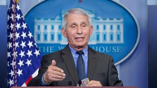 Dr Anthony Fauci, director of the National Institute of Allergy and Infectious Diseases, speaks during a press briefing at the White House.(AP / File) Dr Anthony Fauci, director of the National Institute of Allergy and Infectious Diseases, speaks during a press briefing at the White House.(AP / File)