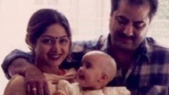 Janhvi Kapoor and Khushi Kapoor have shared childhood pics with their late mom, Sridevi.