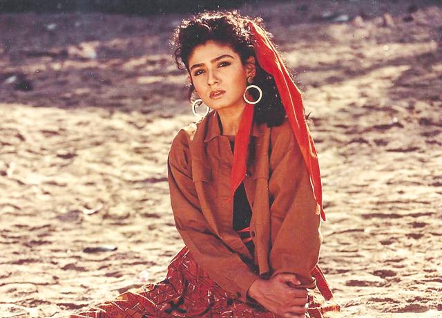 Raveena during one of her early shoots in Nashik Raveena during one of her early shoots in Nashik