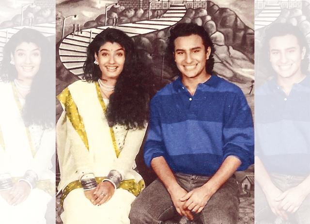 with Saif Ali Khan while shooting for Imtihan in Hyderabad with Saif Ali Khan while shooting for Imtihan in Hyderabad