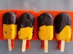 Chocolate dipped Mango Popsicle recipe(Instagram/yasminkarachiwala) Chocolate dipped Mango Popsicle recipe(Instagram/yasminkarachiwala)