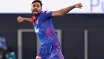 Avesh Khan of Delhi Capitals in action during IPL 2021.(IPL) Avesh Khan of Delhi Capitals in action during IPL 2021.(IPL)