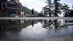 A pedestrian walks along ridge in Shimla, Himachal Pradesh.(Deepak Sansta/ HT Photo) A pedestrian walks along ridge in Shimla, Himachal Pradesh.(Deepak Sansta/ HT Photo)