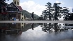 A pedestrian walks along a deserted Ridge during a curfew imposed to curb the spread of coronavirus disease, in Shimla, Himachal Pradesh, India, on Saturday, May 8, 2021. (Photo by Deepak Sansta / Hindustan Times) A pedestrian walks along a deserted Ridge during a curfew imposed to curb the spread of coronavirus disease, in Shimla, Himachal Pradesh, India, on Saturday, May 8, 2021. (Photo by Deepak Sansta / Hindustan Times)