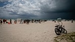 People check in to get a Johnson & Johnson Covid-19 vaccine at a pop-up vaccination centre at the beach, in South Beach, Florida.(AFP) People check in to get a Johnson & Johnson Covid-19 vaccine at a pop-up vaccination centre at the beach, in South Beach, Florida.(AFP)