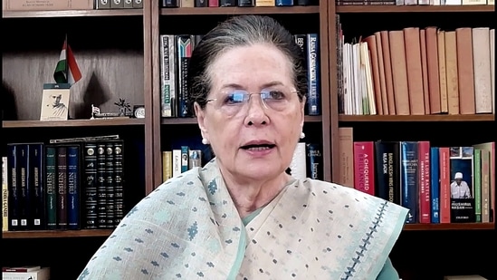 Congress President Sonia Gandhi.
