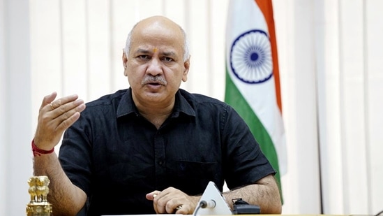 “In what greed were 6.50 crore vaccines supplied to foreign countries when people in our own country are dying?” Manish Sisodia said at a press conference. (ANI Photo)