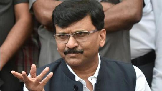 Saamana editor and Shiv Sena leader Sanjay Raut. (HT file)