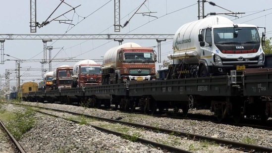 Oxygen tankers on Oxygen Express. (File photo)