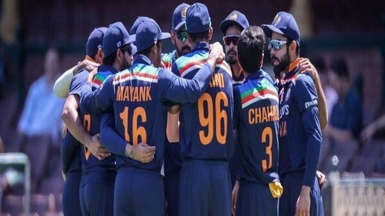 Players of Indian cricket team in a huddle(Twitter) Players of Indian cricket team in a huddle(Twitter)