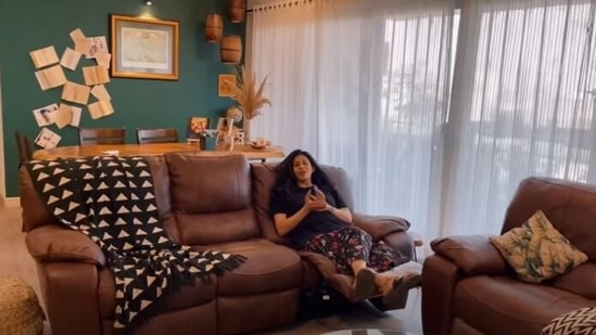 Kishwer Merchant takes fans on a tour of her living room. 