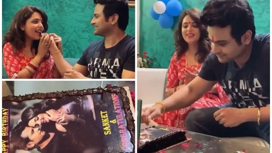 Sugandha Mishra shared a glimpse of Sanket Bhosale’s birthday celebrations.