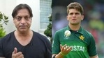 Shoaib Akhtar (left) and Shaheen Afridi (right).(HT collage) Shoaib Akhtar (left) and Shaheen Afridi (right).(HT collage)