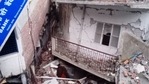 Officials present at the spot said extensive damage was caused to municipality buildings.(HT Photo) Officials present at the spot said extensive damage was caused to municipality buildings.(HT Photo)
