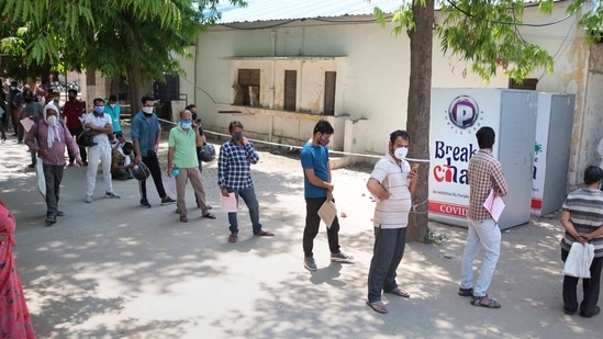 Rajasthan on Monday had recorded 160 fatalities and 16,487 new Covid-19 cases, taking the death toll to 5,825 and infection tally to 773,194. (HT photo) Rajasthan on Monday had recorded 160 fatalities and 16,487 new Covid-19 cases, taking the death toll to 5,825 and infection tally to 773,194. (HT photo)