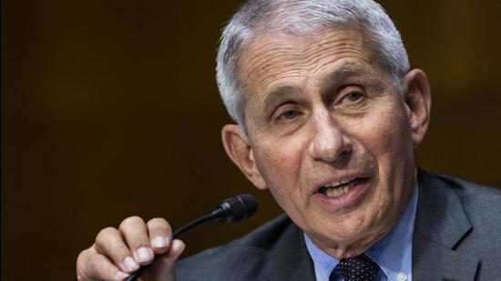 Anthony Fauci, director of the National Institute of Allergy and Infectious Diseases, speaks during a Senate Health, Education, Labor, and Pensions Committee hearing in Washington, DC on May 11, 2021. (Bloomberg)