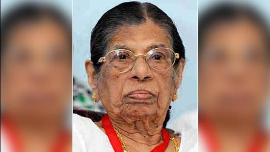 KR Gouri Amma. (Photo: Twitter) KR Gouri Amma. (Photo: Twitter)