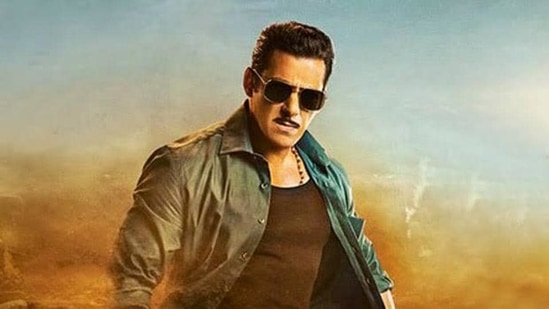 Salman Khan as Chulbul Pandey in Dabangg 3.