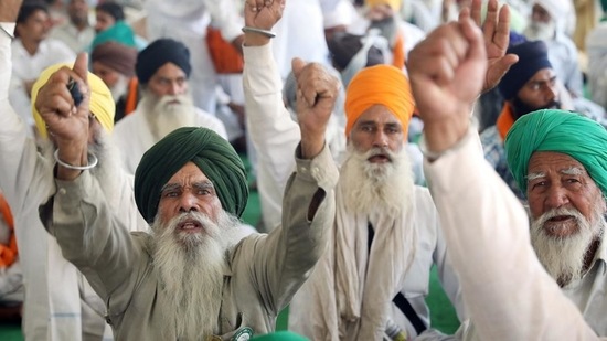 Farmers have been camping at Delhi borders in protest against the Centre’s three farm laws. (ANI file) Farmers have been camping at Delhi borders in protest against the Centre’s three farm laws. (ANI file)