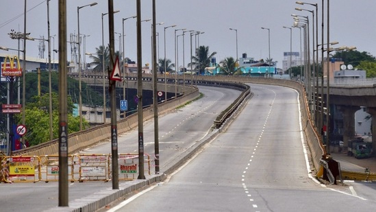 A deserted highway in Bengaluru after a lockdown was imposed by the Karnataka government as a preventive measure against the spread of the coronavirus. (File Photo)