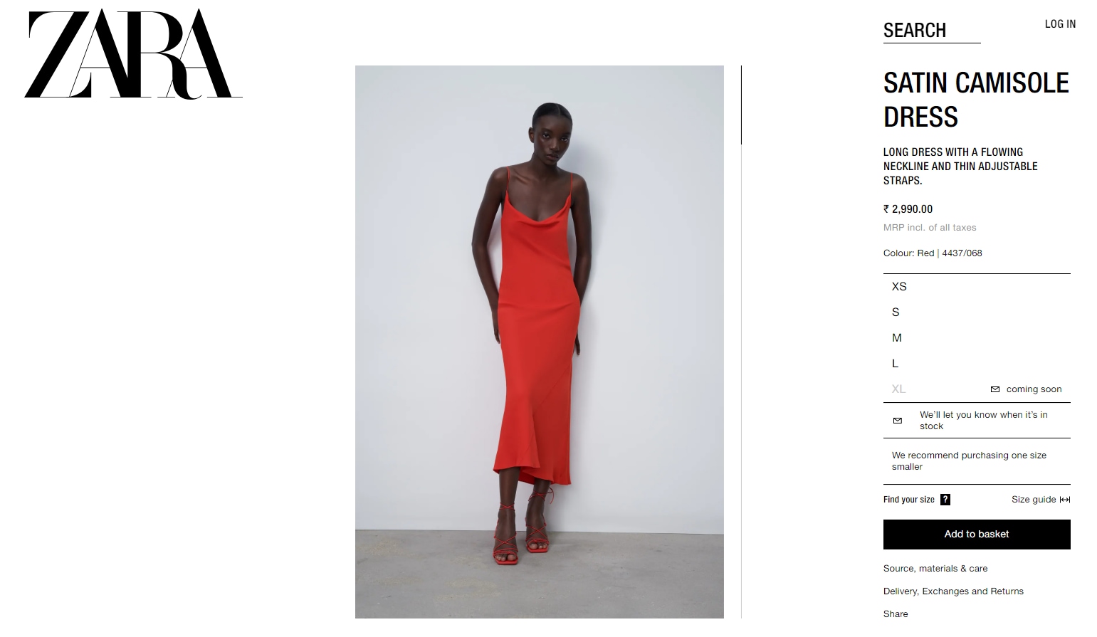 Natasa's dress is worth  ₹3k (zara.com)