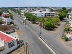 A street in Maharashtra's Amravati wears a deserted look during complete lockdown imposed by authorities amid a surge in Covid-19 cases. A street in Maharashtra's Amravati wears a deserted look during complete lockdown imposed by authorities amid a surge in Covid-19 cases.