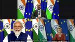 Prime Minister Narendra Modi attends during the 15th India-EU (virtual) summit via video conferencing, in New Delhi on July 15,2020. (File photo) Prime Minister Narendra Modi attends during the 15th India-EU (virtual) summit via video conferencing, in New Delhi on July 15,2020. (File photo)